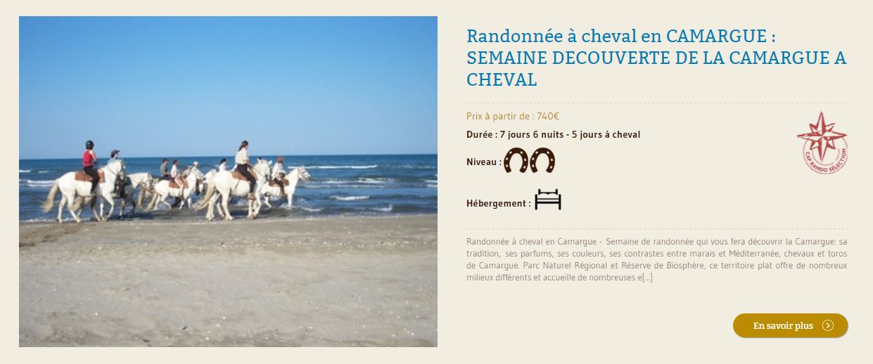 randonnee cheval une semaine