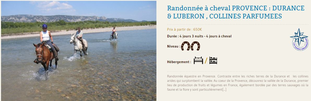 randonnee equestre 4 jours