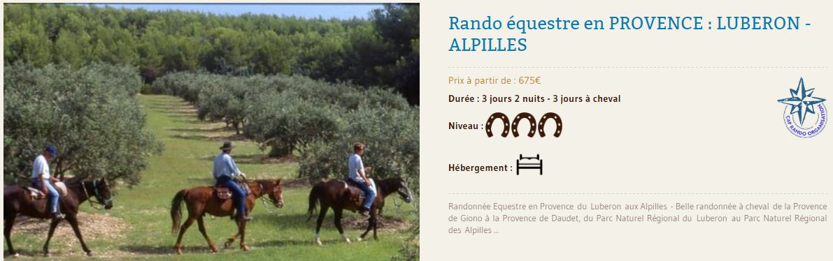 randonnee equestre 4 jours