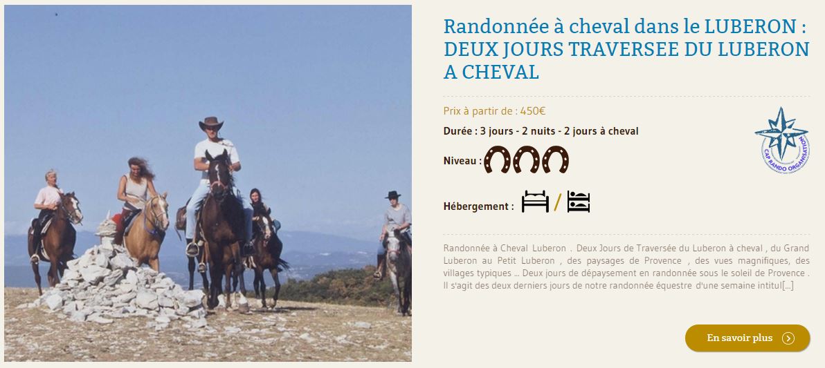 randonnee cheval 2 jours