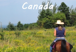 rando à cheval au Canada