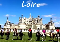 chateaux de la Loire à cheval