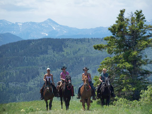 Image Canada : Randonnée à cheval en bivouacs en Alberta