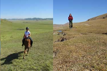 Image Mongolie : Randonnée combinée à pied & à cheval en Mongolie