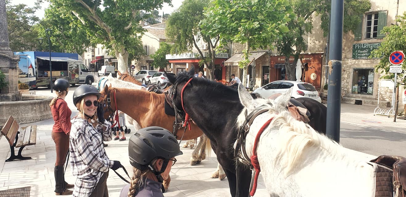 Image Du Luberon aux Alpilles à cheval