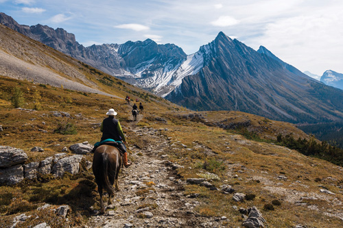 Image Canada : Randonnée à cheval dans le Parc de Banff