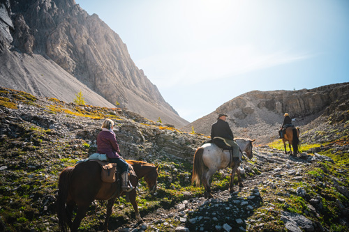 Image Canada : Randonnée à cheval dans le Parc de Banff