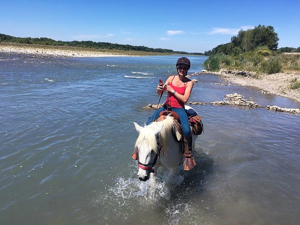 Image Week-end ou deux jours en rando à cheval entre Durance et Luberon
