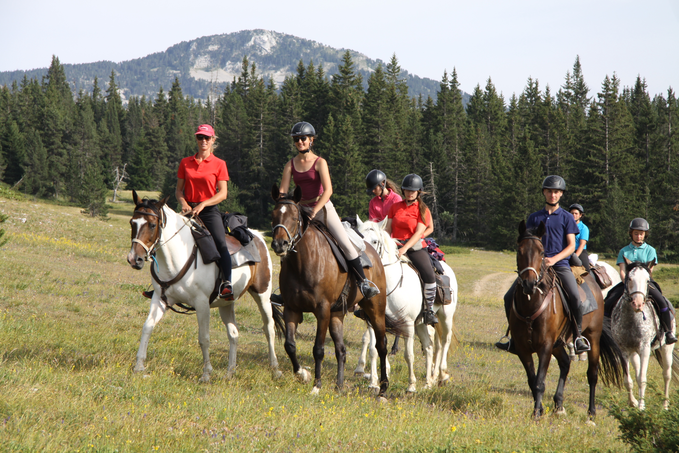 Image Rando à cheval dans le Vercors pour ados de 13 à 17 ans