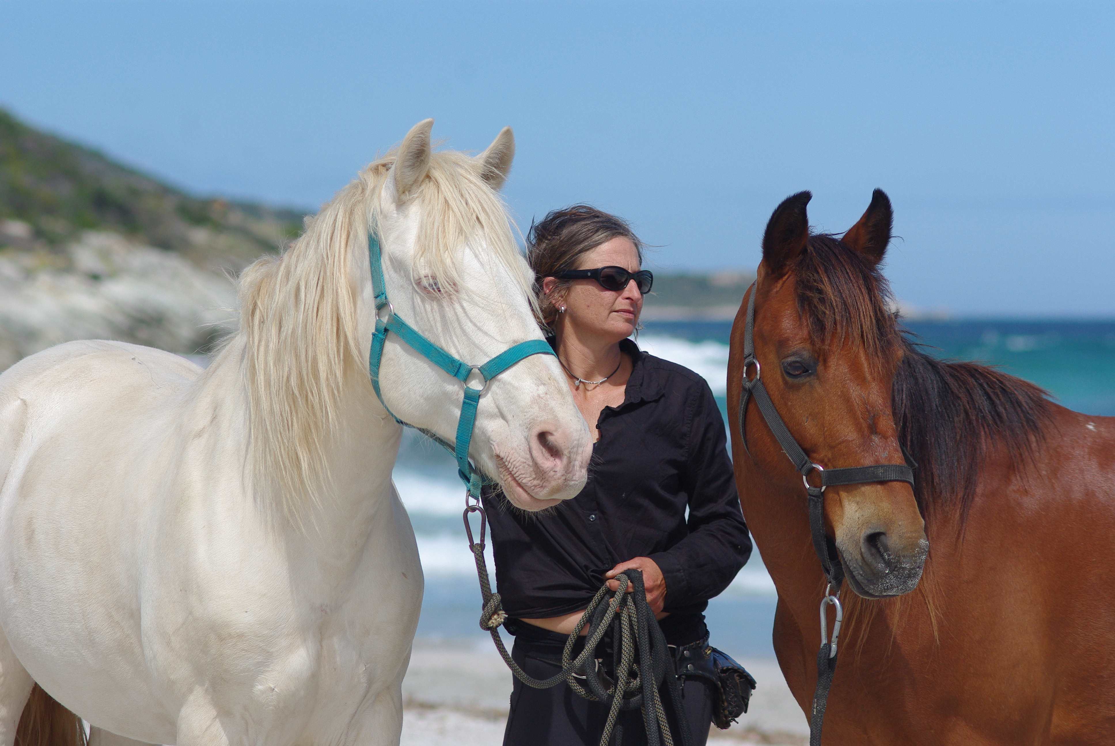 Image Le Désert des Agriates en Corse à cheval
