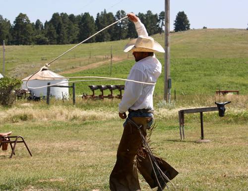 Image Usa : Séjour en ranch et travail du bétail à cheval dans le Wyoming