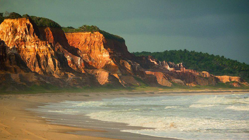 Image Brésil : Plages et cocotiers à cheval