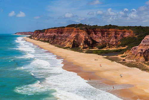 Image Brésil : Plages et cocotiers à cheval