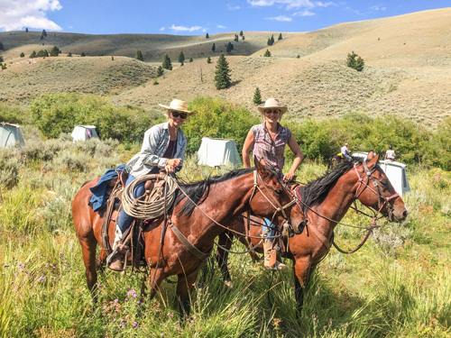 Image Usa : Convoyage d'un troupeau de chevaux en Idaho