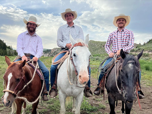 Image Usa : Convoyage d'un troupeau de chevaux en Idaho