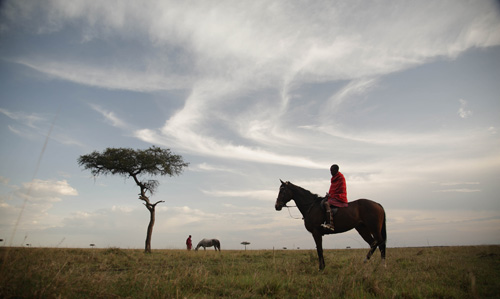 Image Kenya : Safari à cheval du Masai Mara