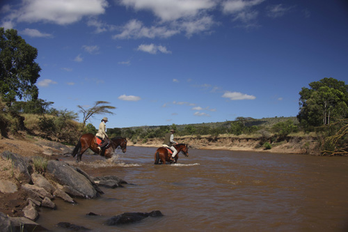 Image Kenya : Safari à cheval du Masai Mara