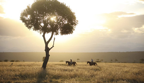 Image Kenya : Safari à cheval du Masai Mara