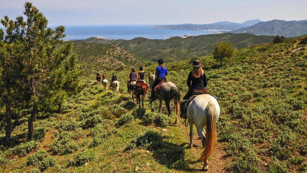 Image Espagne : La Côte Catalane à cheval