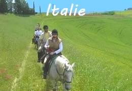 Randonnée à cheval en Italie