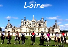 France horseback trail ride Loire Castles