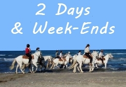week-ends in Provence or Camargue, and 2 days rides in south of France