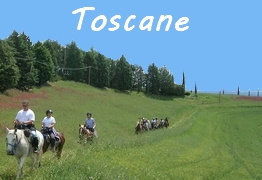 Randonnée à cheval en Italie Toscane