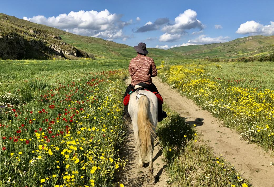 rando semaine à cheval en Sicile