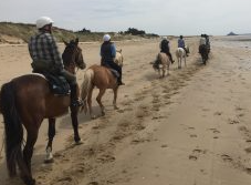 randonnée à cheavl plages de Normandie