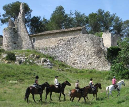 rando à cheval dans les Alpilles