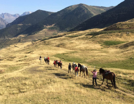 rando à cheval Pyrenees espagnoles