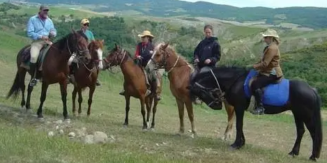 randonnée à cheval en Toscane