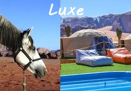 rando à cheval luxe en Jordanie