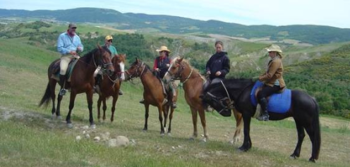 Randonnée à cheval en Italie