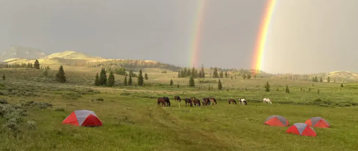 rando a cheval dans le wyoming
