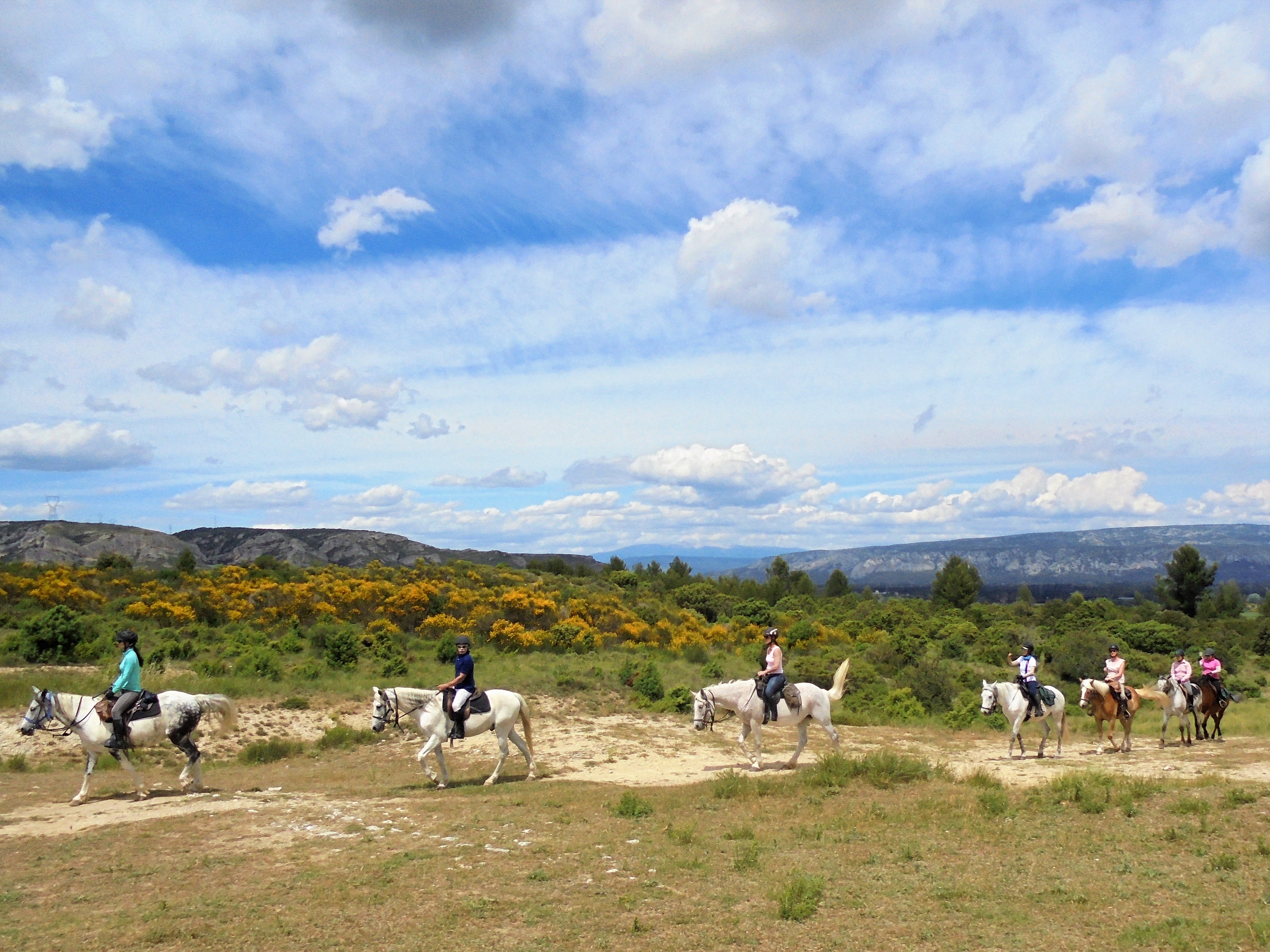 week end à cheval en Provence dans le Luberon