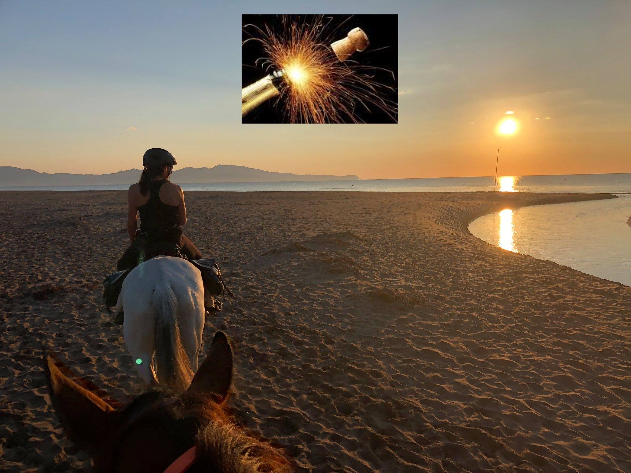 Voyage à cheval - Espagne : Fin d\'année et réveillon entres collines de Catalogne et plages de la Costa Brava