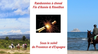 randonnée à cheval fin d'année réveillon