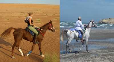 randonnee cheval à Oman