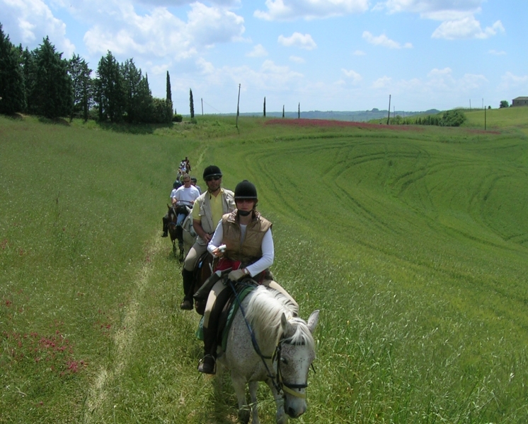 randonnee a cheval en Toscane