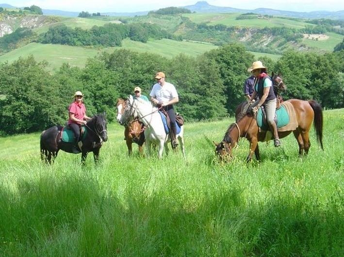 la Toscane a cheval