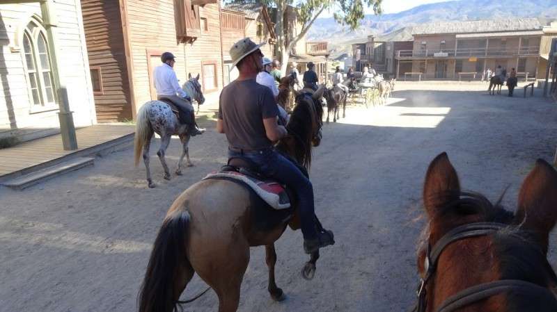 Désert de Tabernas en Andalousie à cheval