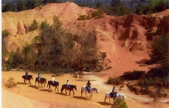 rando cheval Luberon Colorado Provencal