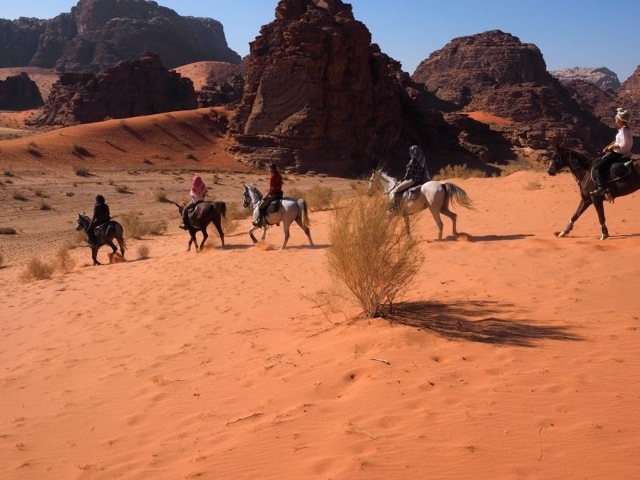 rando à cheval Jordanie nouvel an