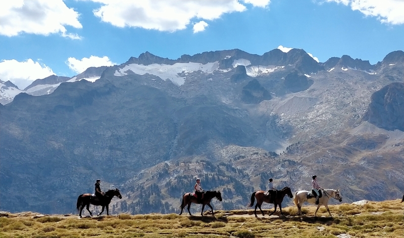 rando cheval Espagne Pyrenees