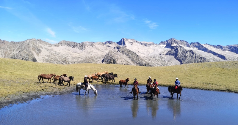 randonnée à cheval Pyrenees