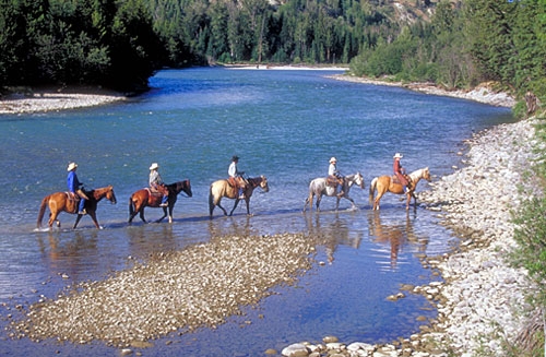 rando à cheval au Canada