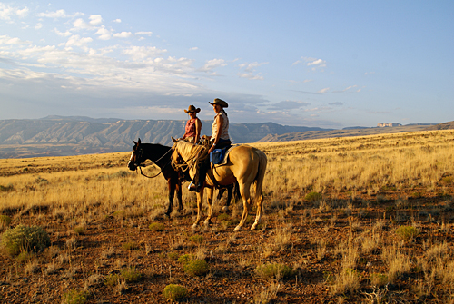 faire une randonnée à cheval dans le Wyoming