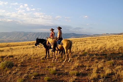 faire une randonnée à cheval dans le Wyoming