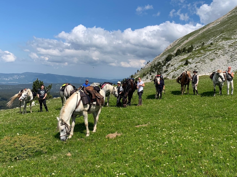 randonnée à cheval ado Vercors